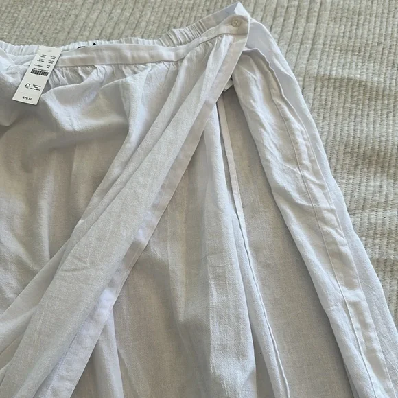 J Crew Beach 100% Cotton Midi Skirt Cover Up size M - Picture 6 of 8